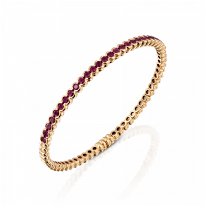 Gemstone Bracelets: Ruby Half Tennis Bangle BR1365.5.23.26