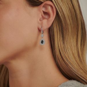 Sapphire Jewelry: Classic Sapphire & Diamond Earrings EA2550.1.20.09