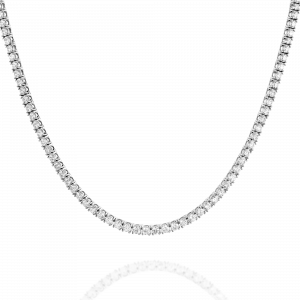 Gold Necklaces: Riviera Tennis Necklace - 0.190 NE0012.1.43.01