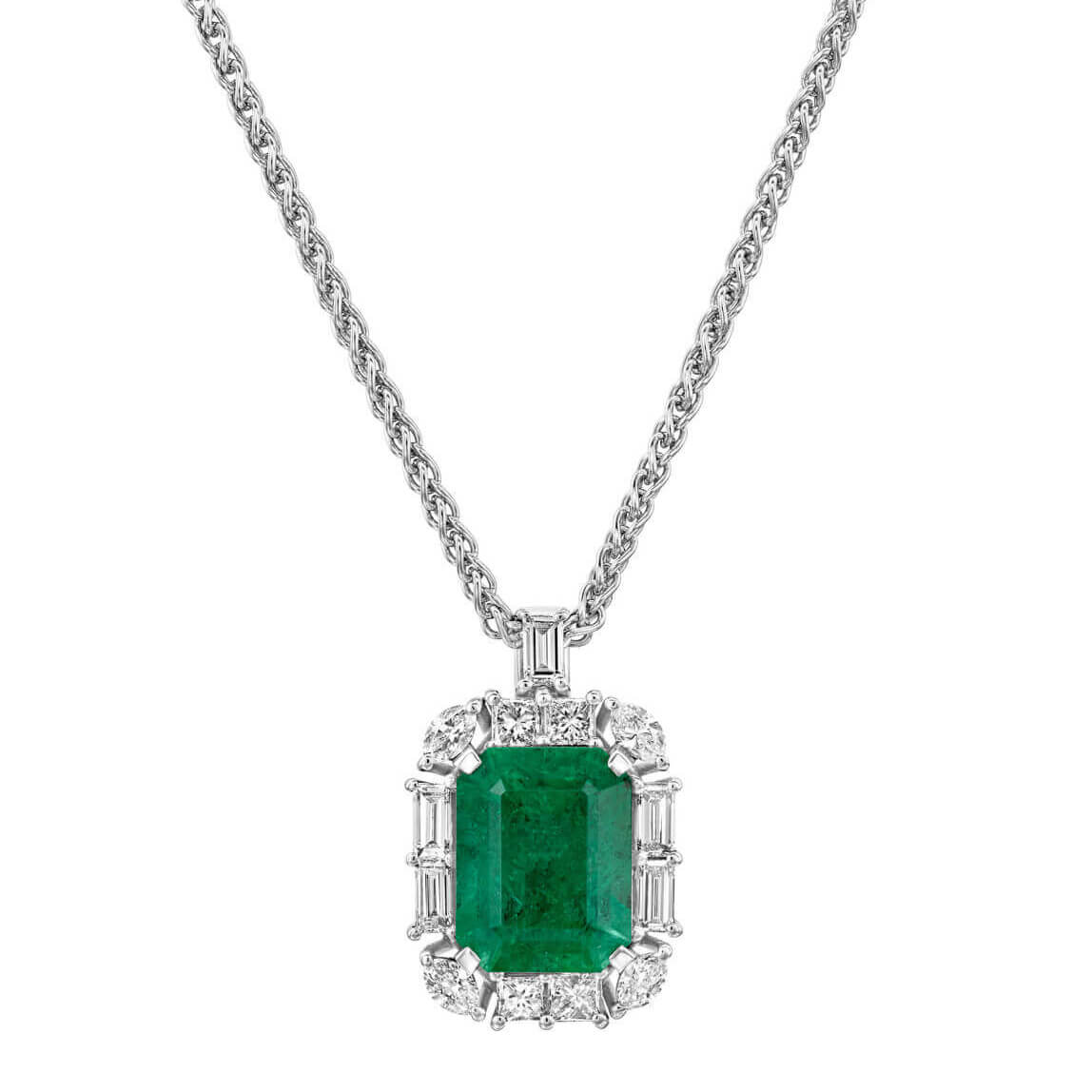 Blue nile deals emerald necklace
