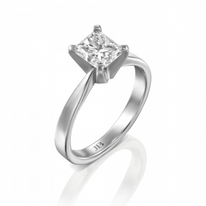 טבעות אירוסין: טבעת אירוסין יהלום בחיתוך רדיאנט - 1 קראט RI0060.1.17.01
