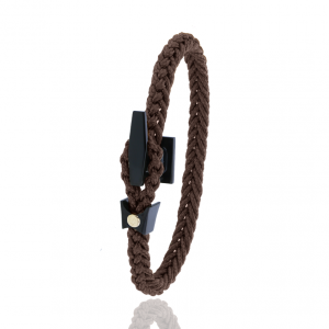 Albanu: Brown Rope Bracelet TAKN3TCMORROSENO05