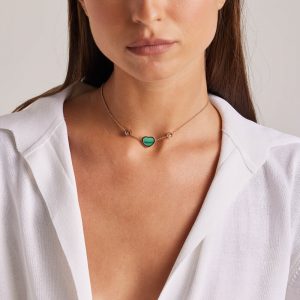Chopard Jewelry: Happy Hearts Malachite Necklace 81A082-5102