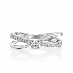 Women's Rings: Diamond Engagement Ring - 0.3 Carat RI0711.1.06.01