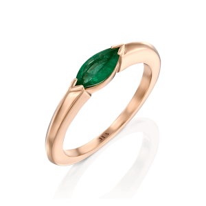 טבעות משובצות אבני חן: טבעת ג'ורדן אמרלד RI0140.5.09.27