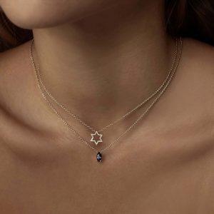 Necklaces and Pendants: Jordan Blue Sapphire Necklace PE0388.0.13.28