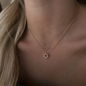 Gifts Under $1,250: Open Star Of David Diamond Necklace PE2010.0.03.01