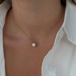 Diamond Necklaces and Pendants: Star Of David Pave Diamond Pendant - 1.1 CM PE2029.0.03.01