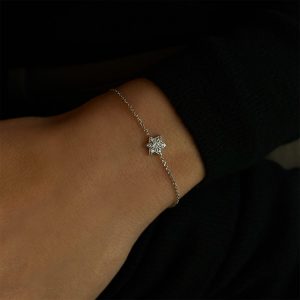 Women's Bracelets: 7 Diamonds Star Of David Bracelet BR4114.1.02.01