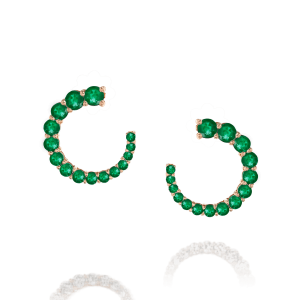 Emerald-Jewelry: Twist Emerald Earrings EA8006.5.19.27