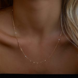 Jewelry Under $1,250: 6 Diamond Necklace - 0.03 NE3721.5.04.01