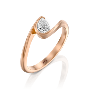 Gifts for New Moms: Infinite Road Pear Shape Diamond Ring - 0.3 Carat RI0085.5.07.01