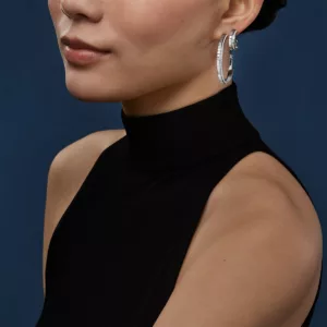 Earrings: Ice Cube Pure Large Hoops 837008-1002