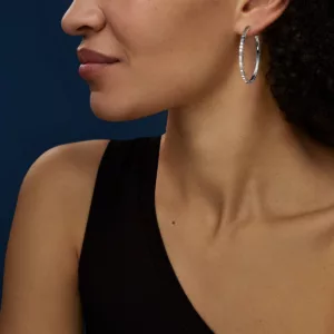 Earrings: Ice Cube Pure Large Hoops 837702-1007