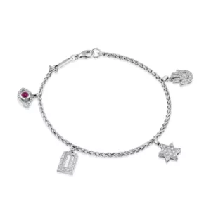 Outlet - Final Sale: צמיד יודאיקה יהלומים BR4104.1.08.07