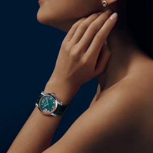 Elegant Luxury Watches: Happy Sport Quartz Green 278582-6005