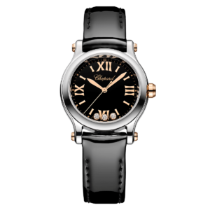 Sporty Luxury Watches: Happy Sport Quartz Black 30 Mm 278590-6015