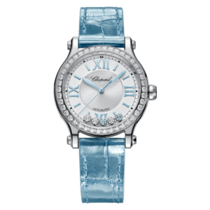 Sporty Luxury Watches: Happy Sport Aquamarine 33 Mm 278608-3009