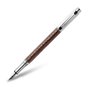 Luxury Pens: Varius Brown Alligator Fountain Pen 4490-021