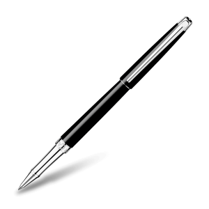 Luxury Pens: Léman Slim Black Ebony Roller Pen 4771-782