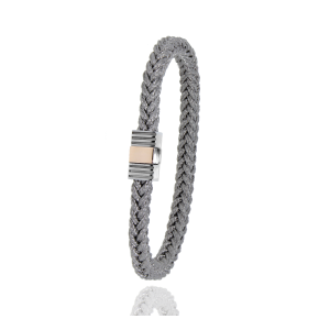 Albanu: Light Grey Rope Bracelet 610TCMORROSENO4