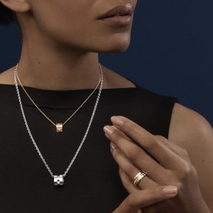 Gold Necklaces: Ice Cube Pure Pendant 797005-5003