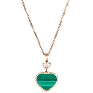 Chopard Jewelry: Happy Hearts Malachite Pendant 797482-5151