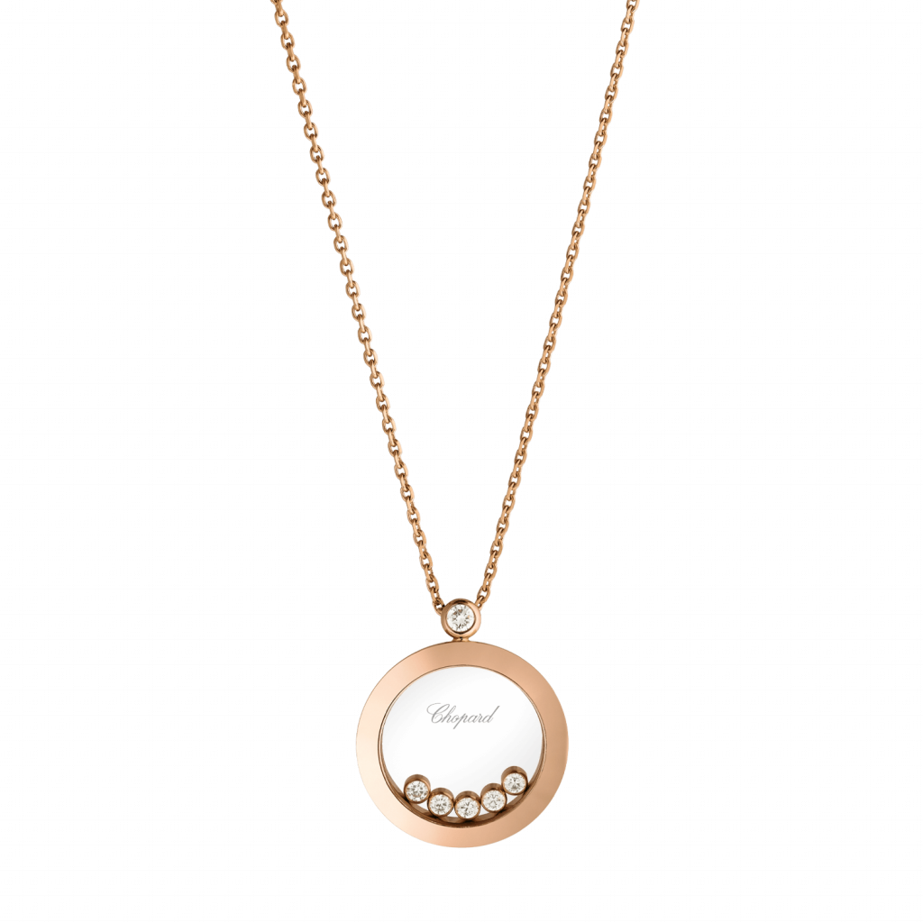 Chopard Happy Diamonds Hamsa Hand Diamond & 18K Rose Gold Pendant Necklace  – excelsiormontenegro