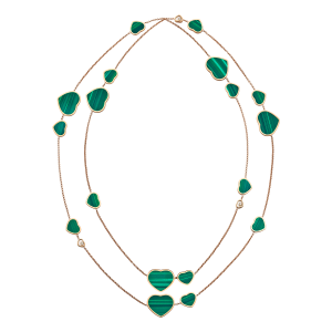 Chopard Jewelry: Happy Hearts Malachite Necklace 817482-5103