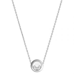 שרשראות זהב: Happy Diamonds Icons Round Necklace 81A018-1001