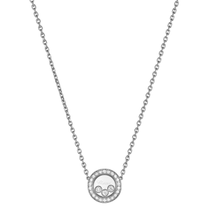 Diamond Necklaces and Pendants: Happy Diamonds Icons Round Necklace 81A018-1201