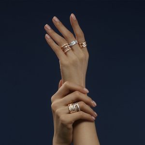 Women's Diamond Jewelry: Ice Cube Pure Double Ring 827006-1010