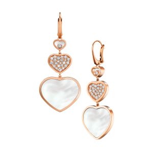 תכשיטי יהלומים לאישה: Happy Hearts Mop Earrings 837482-5316