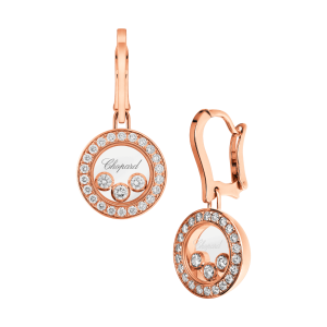 Chopard Jewelry: Happy Diamonds Icons Round Earrings 83A018-5401