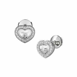 עגילי זהב: Happy Diamonds Icons Heart Earrings 83A054-1201