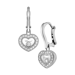 Chopard Jewelry: Happy Diamonds Icons Heart Earrings 83A054-1401