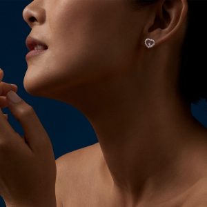 Chopard Jewelry: Happy Diamonds Icons Heart Earrings 83A054-5201