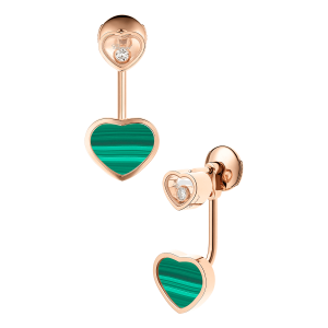 Chopard Jewelry: Happy Hearts Malachite Earrings 83A082-5102