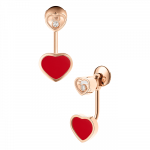 HAPPY HEARTS: Happy Hearts Red Stone Earrings 83A082-5801