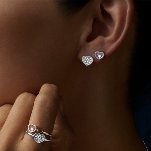 עגילים צמודים: My Happy Hearts Diamond Earring 83A086-1902