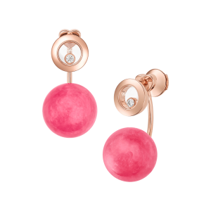 Chopard Jewelry: Happy Diamonds Planet Pink Earrings 83A619-5701
