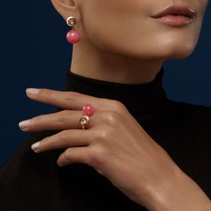 Chopard Jewelry: Happy Diamonds Planet Pink Earrings 83A619-5701