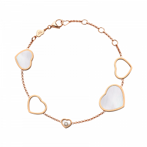 Gold Bracelets: Happy Hearts Mop Bracelet 857482-5031
