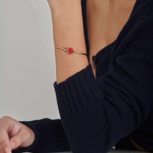 Chopard Jewelry: Happy Hearts Red Stone Bangle 857482-5700