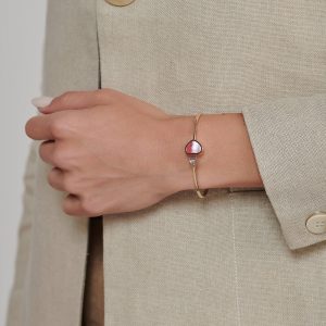 Chopard Jewelry: Happy Hearts Pink Mop Bangle 857482-5710