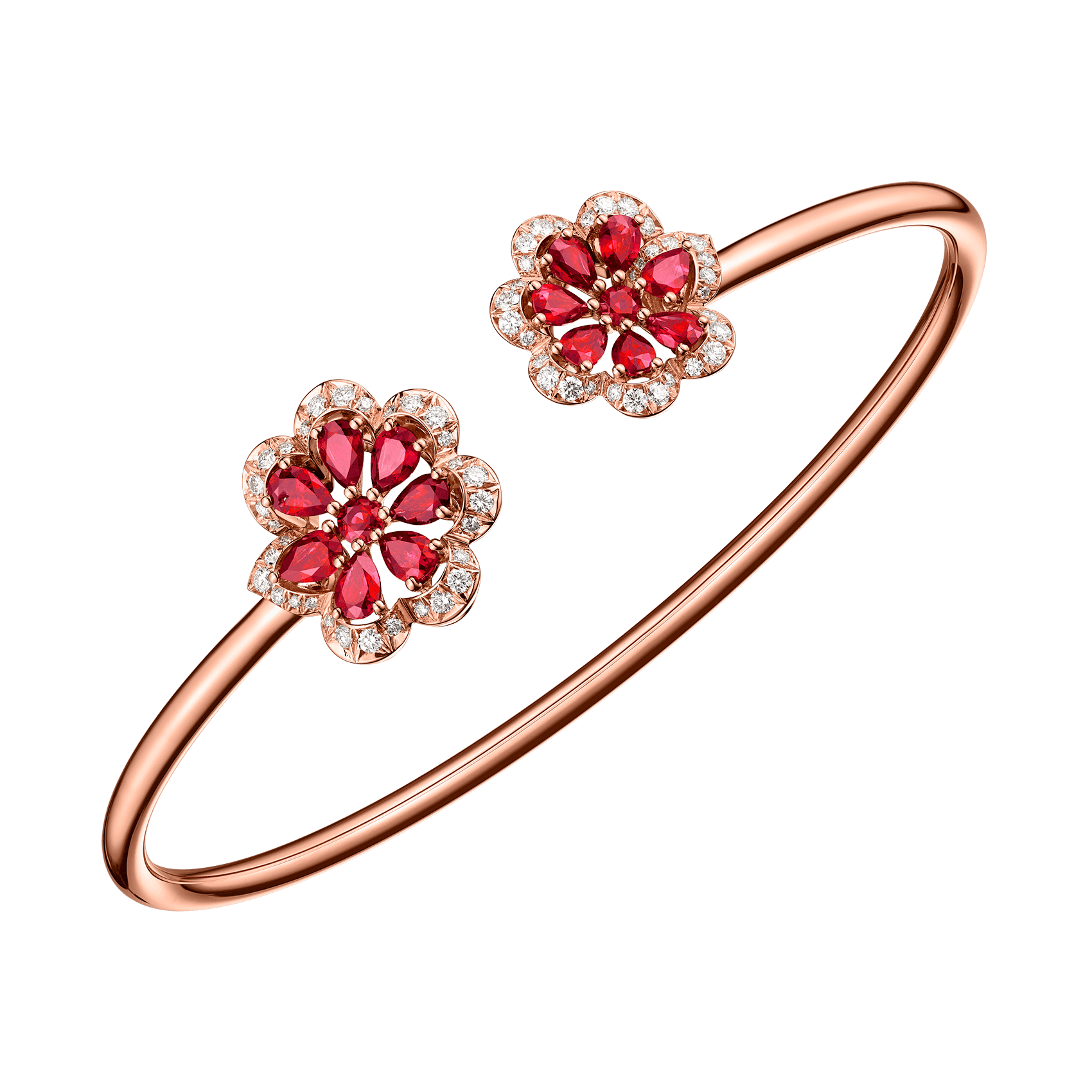 Ruby Jewelry: Precious Lace Ruby Mini Frou-Frou Bangle 858347-5007