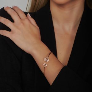 Chopard Jewelry: Happy Diamonds Icons Heart Bangle 85A614-5200