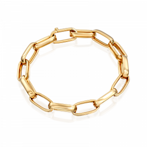 צמידי זהב: צמיד חוליות אובל פיור לינקס - 21 ס"מ B0963400728000