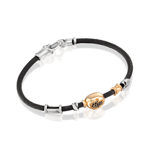 מתנות עד 10,000 ש״ח: B2076 Black Hamsa Bracelet B2076PHAMSABL
