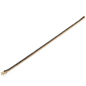 Men's Gold Jewelry: Black Diamonds Tennis Bracelet - 0.04 BR0001.5.24.02